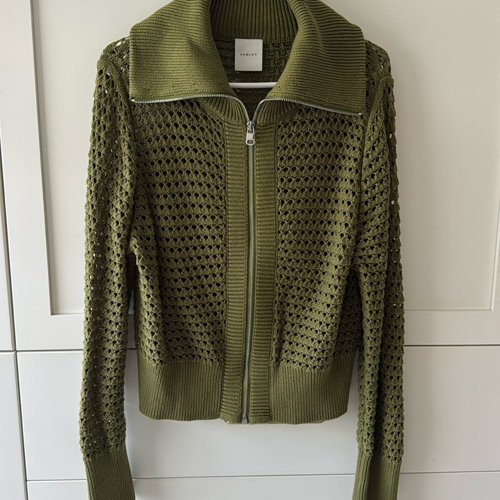 Varley Knit zip up sweater